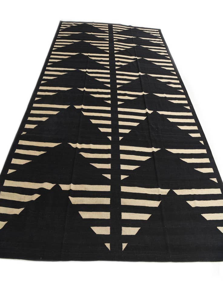 Detail image of 10' 1 x 12' 10  Hand Woven Kilim Modern Wool Rug