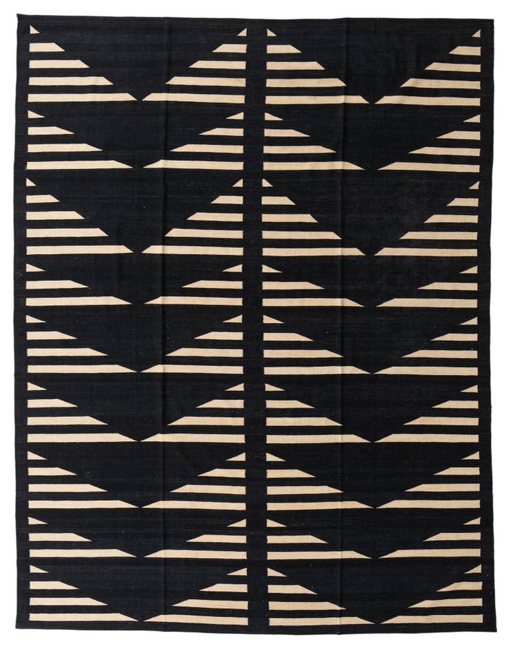 Detail image of 10' 1 x 12' 10 Hand Woven Kilim Modern Wool Rug