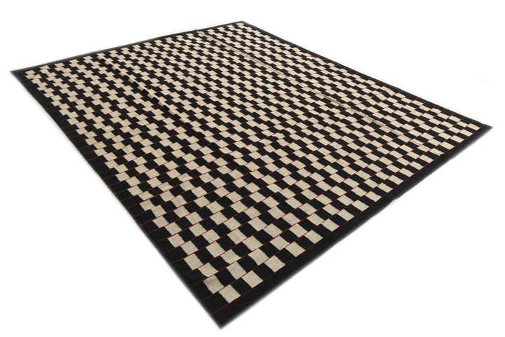 8' 1 x 9' 9 Hand Woven Kilim Modern Wool Rug