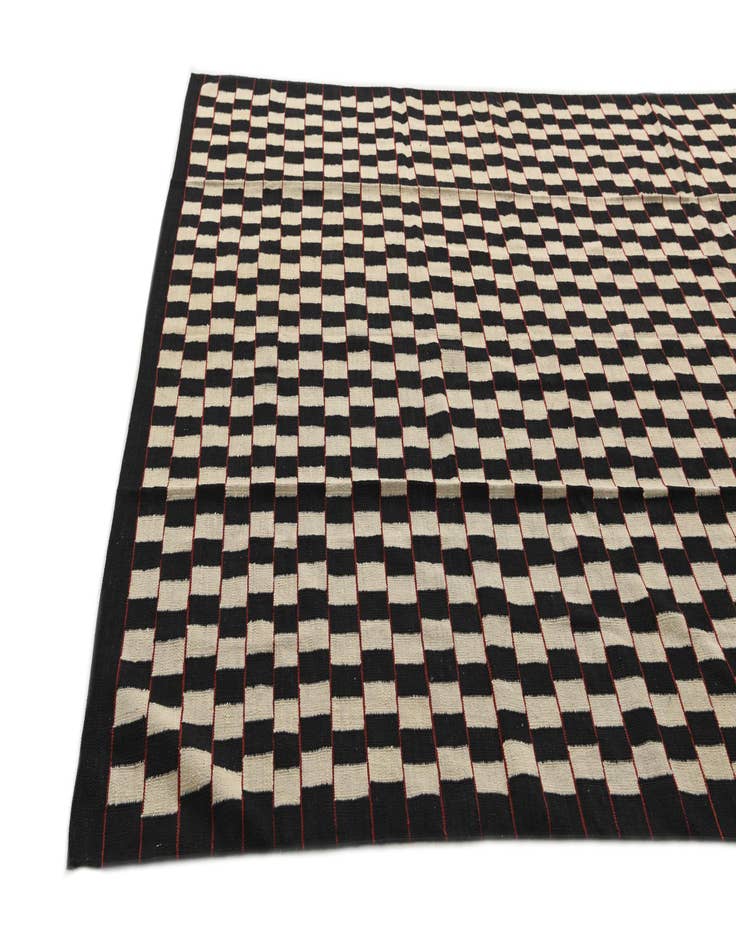 Detail image of 8' 1 x 9' 9  Hand Woven Kilim Modern Wool Rug
