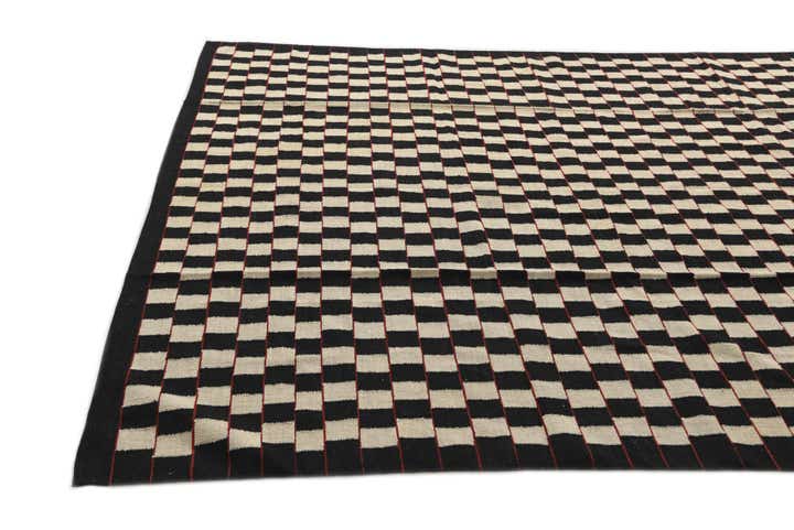 8' 1 x 9' 9 Hand Woven Kilim Modern Wool Rug