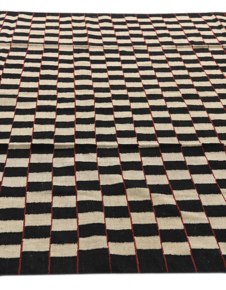 Detail image of 8' 1 x 9' 9  Hand Woven Kilim Modern Wool Rug