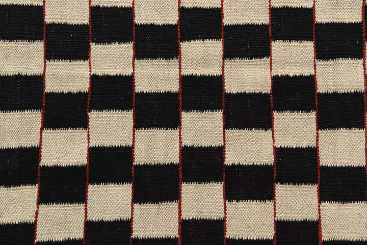 8' 1 x 9' 9 Hand Woven Kilim Modern Wool Rug