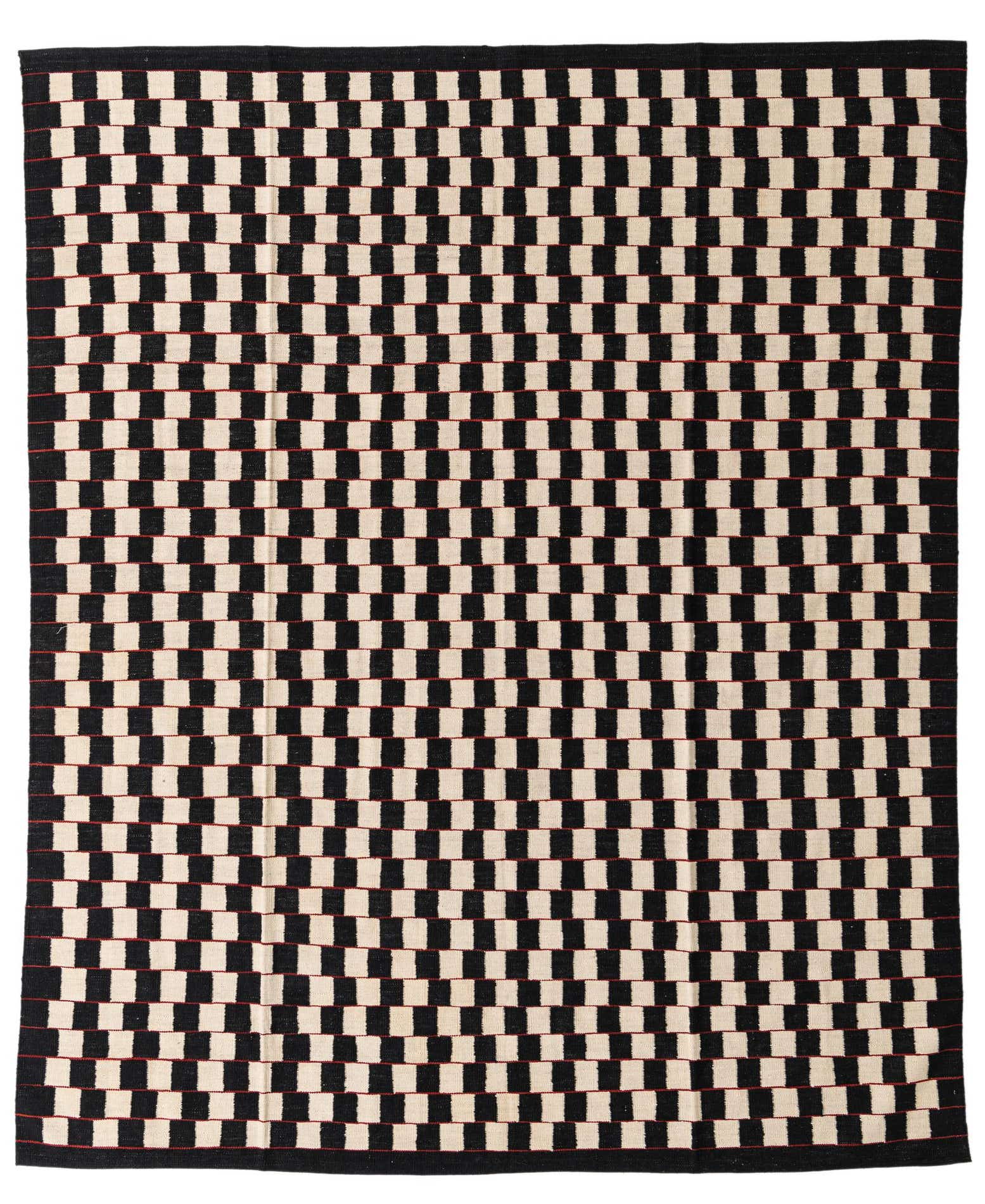 8' 1 x 9' 9 Hand Woven Kilim Modern Wool Rug