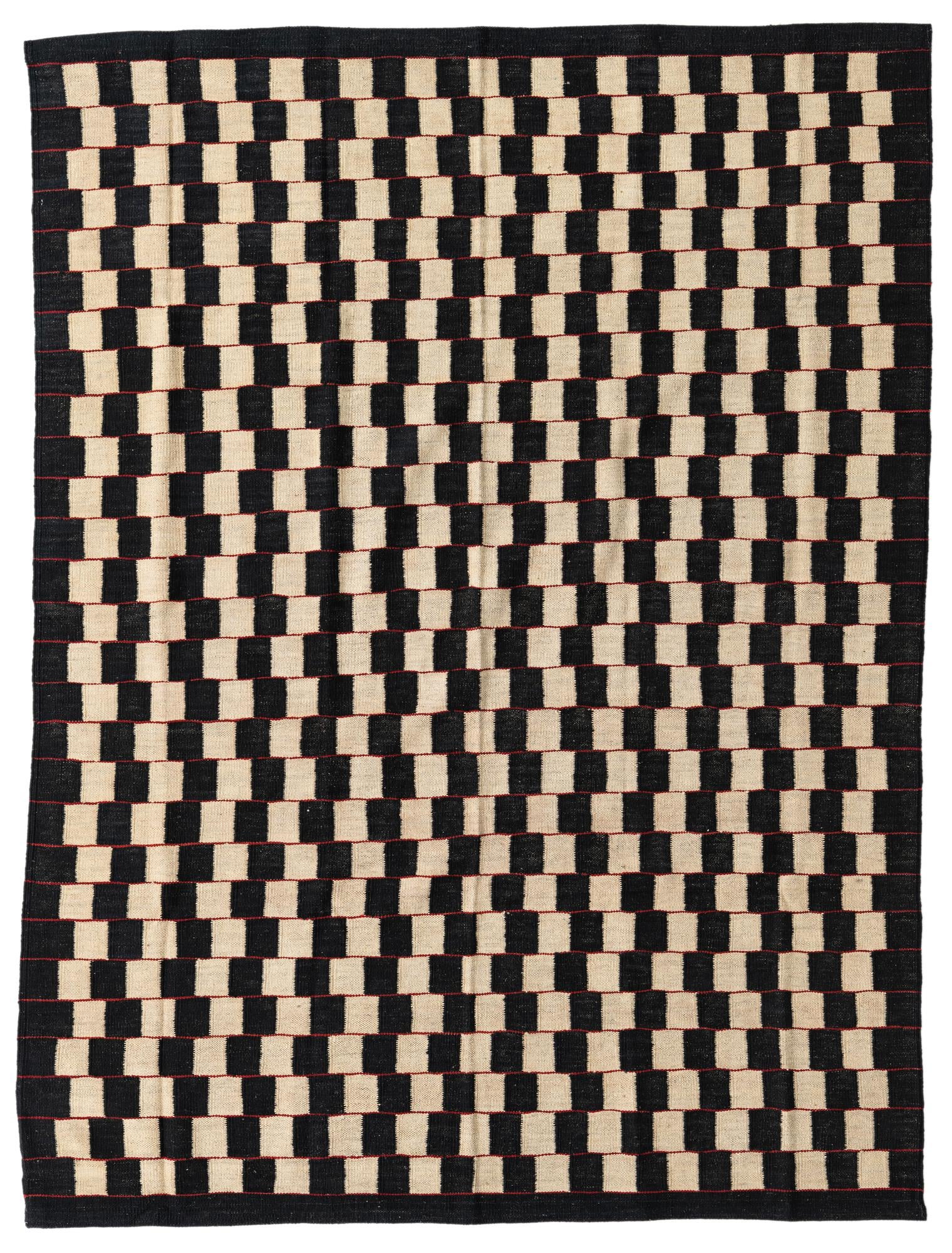 5' 8 x 7' 6 Hand Woven Kilim Modern Wool Rug
