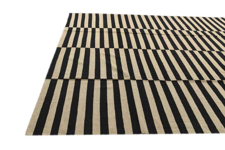 8' 8 x 9' 8 Hand Woven Kilim Modern Wool Rug