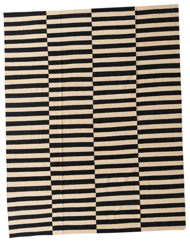 Detail image of 8' 8 x 9' 8 Hand Woven Kilim Modern Wool Rug