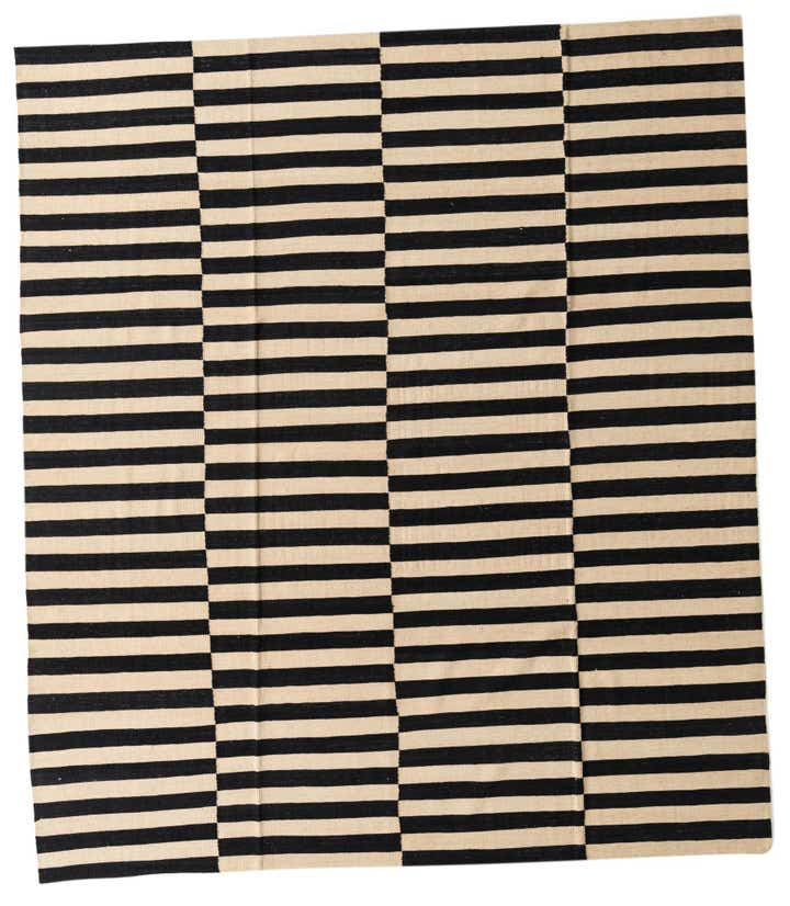 8' 8 x 9' 8 Hand Woven Kilim Modern Wool Rug