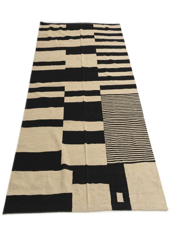 5' 7 x 7' 9 Hand Woven Kilim Modern Wool Rug