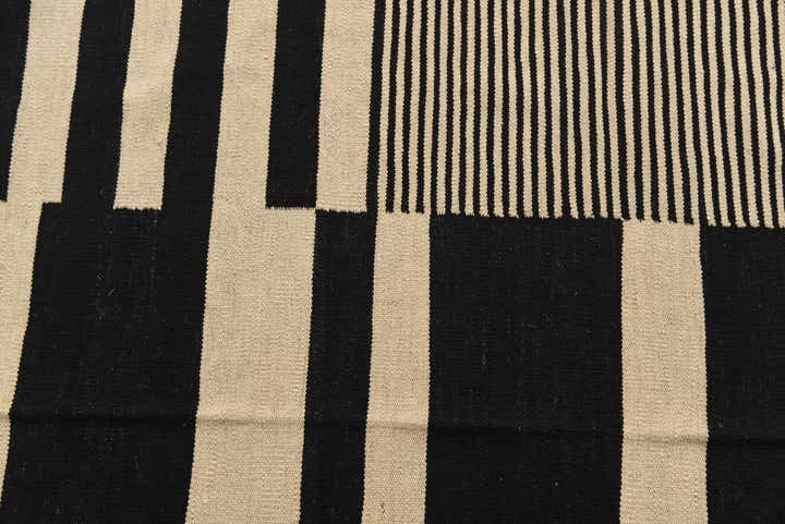 5' 7 x 7' 9 Hand Woven Kilim Modern Wool Rug