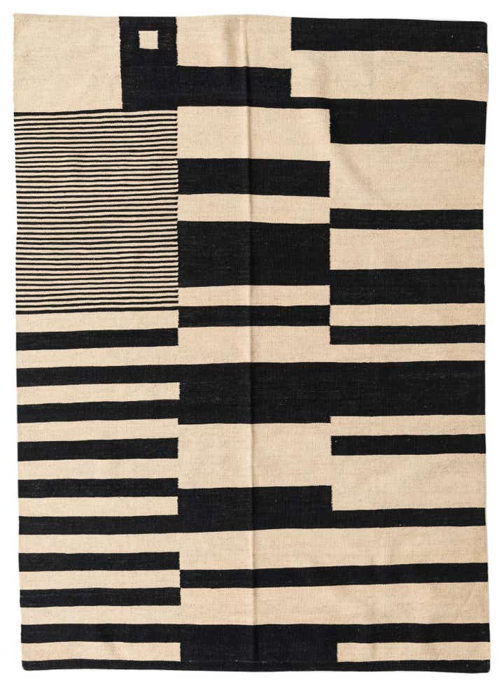 5' 7 x 7' 9 Hand Woven Kilim Modern Wool Rug
