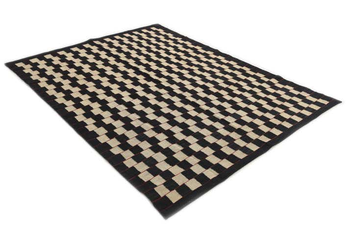5' 7 x 7' 4 Hand Woven Kilim Modern Wool Rug