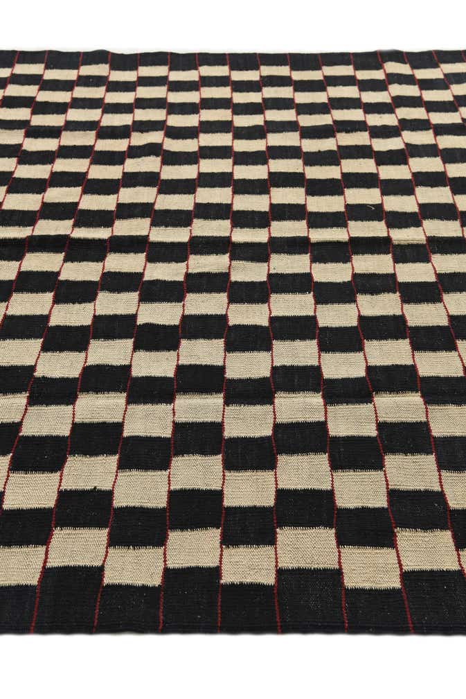 5' 7 x 7' 4 Hand Woven Kilim Modern Wool Rug