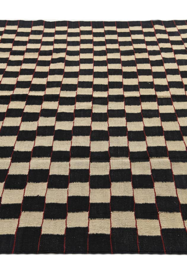 Detail image of 5' 7 x 7' 4 Hand Woven Kilim Modern Wool Rug