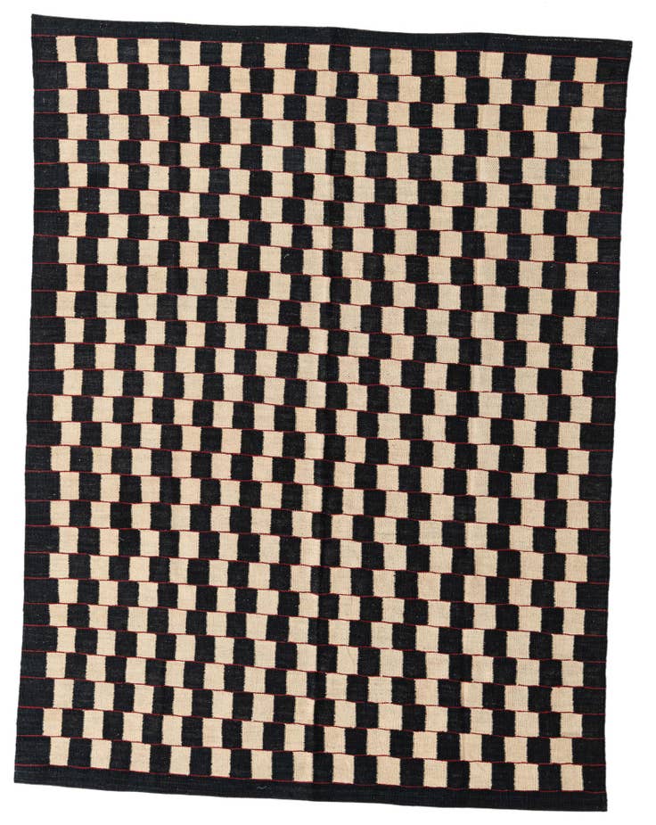 Detail image of 5' 7 x 7' 4 Hand Woven Kilim Modern Wool Rug