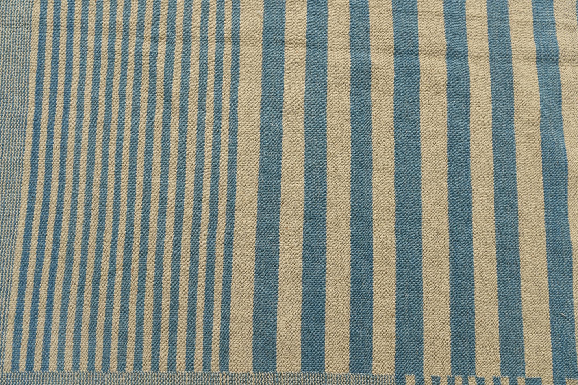 5' 8 x 7' 7 Hand Woven Kilim Modern Wool Rug