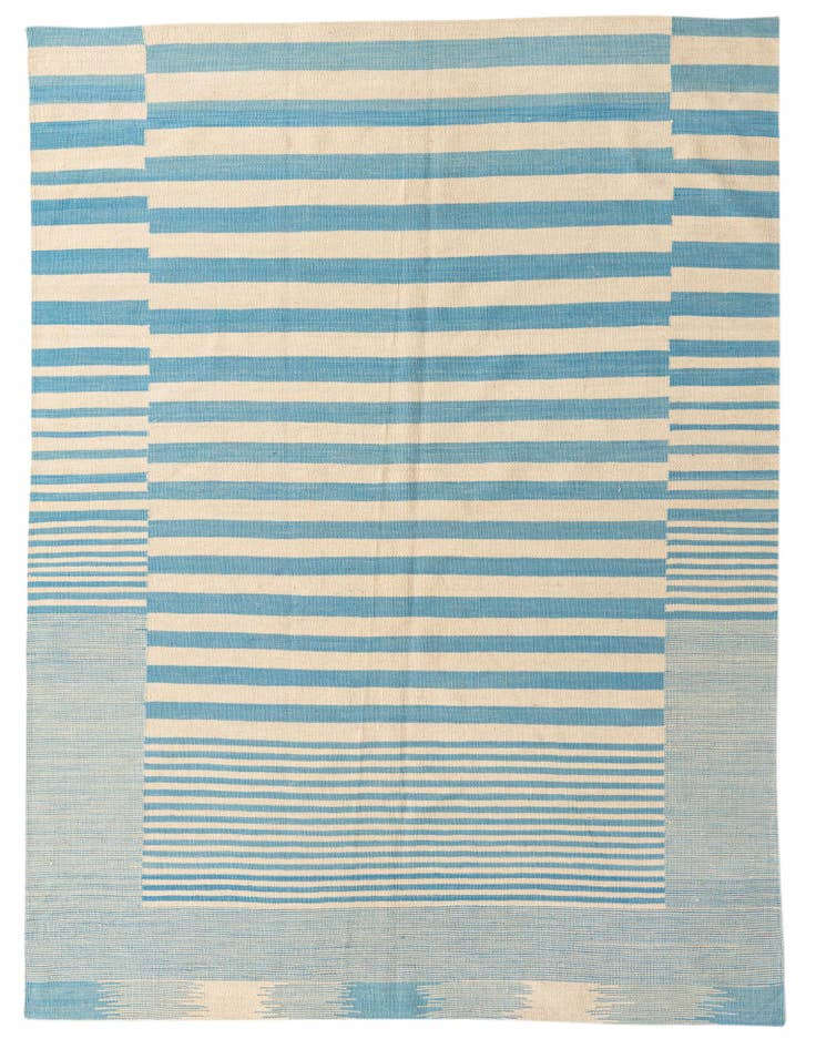 Detail image of 5' 8 x 7' 7 Hand Woven Kilim Modern Wool Rug