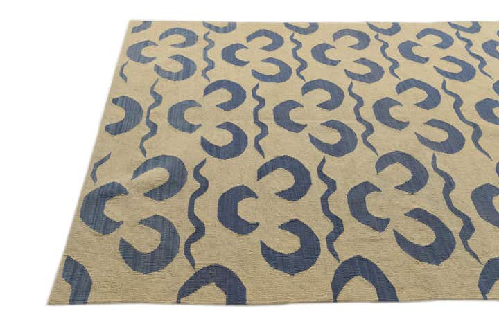 5' x 6' 5 Hand Woven Kilim Modern Wool Rug