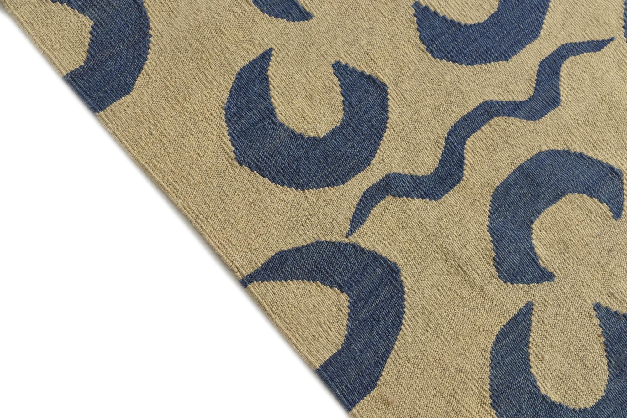 5' x 6' 5 Hand Woven Kilim Modern Wool Rug