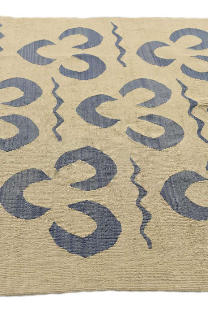 4' 9 x 6' 7 Hand Woven Kilim Modern Wool Rug