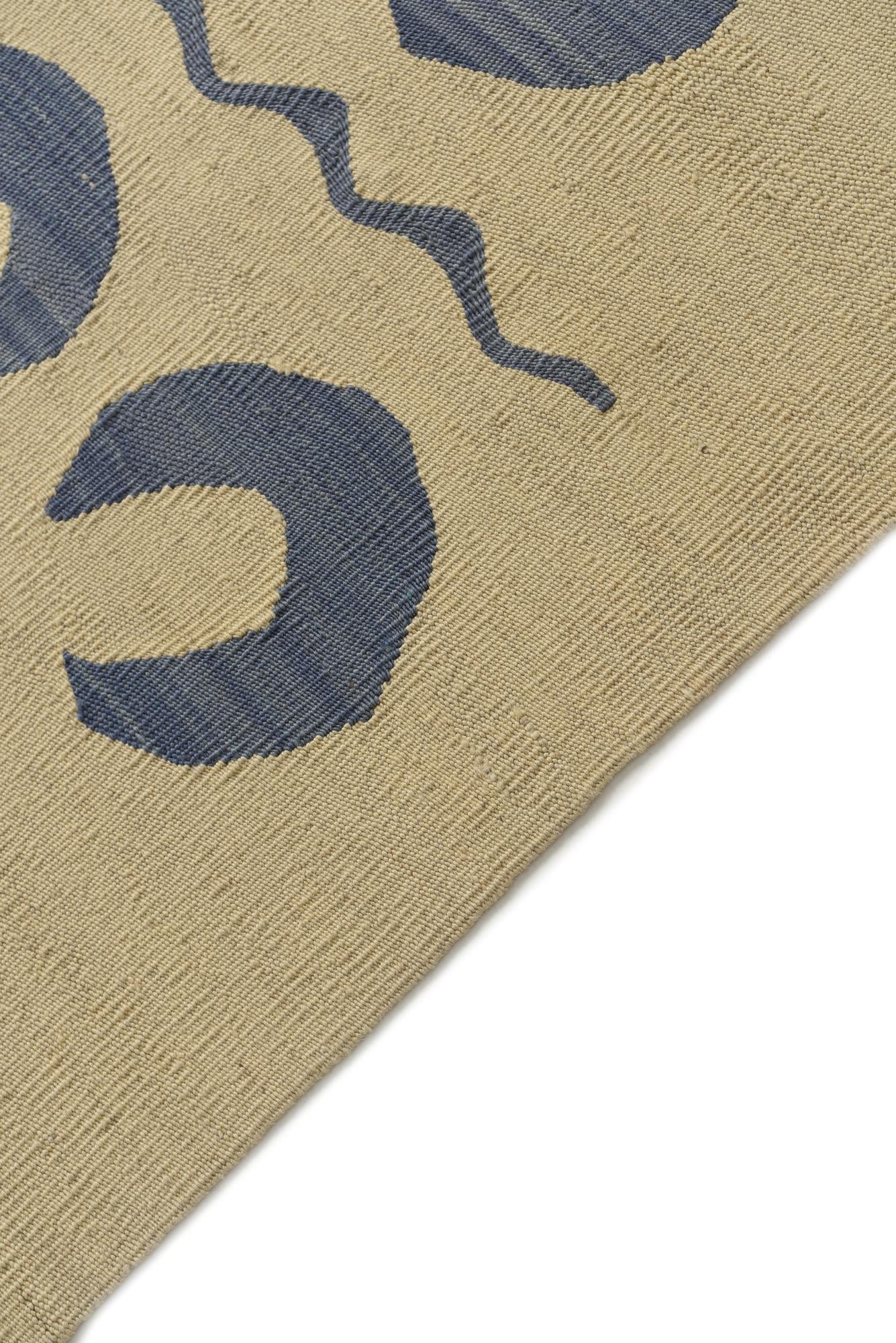 4' 9 x 6' 7 Hand Woven Kilim Modern Wool Rug