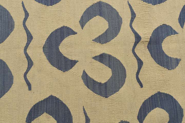 4' 9 x 6' 7 Hand Woven Kilim Modern Wool Rug