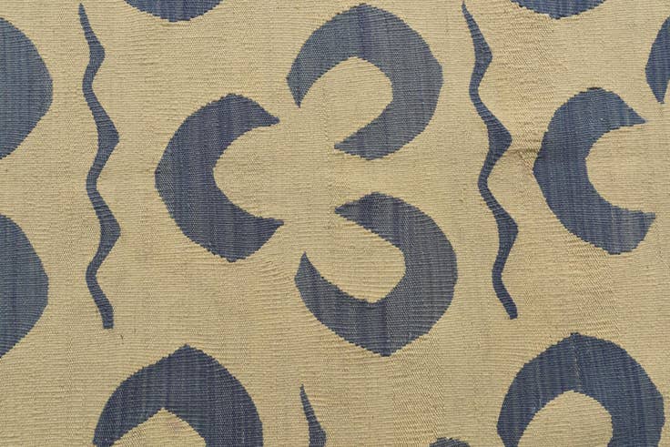 Detail image of 4' 9 x 6' 7 Hand Woven Kilim Modern Wool Rug