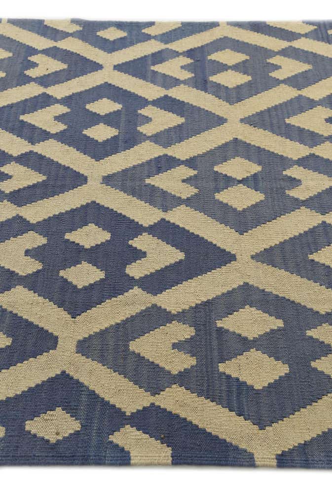 4' 2 x 5' 6 Hand Woven Kilim Modern Wool Rug