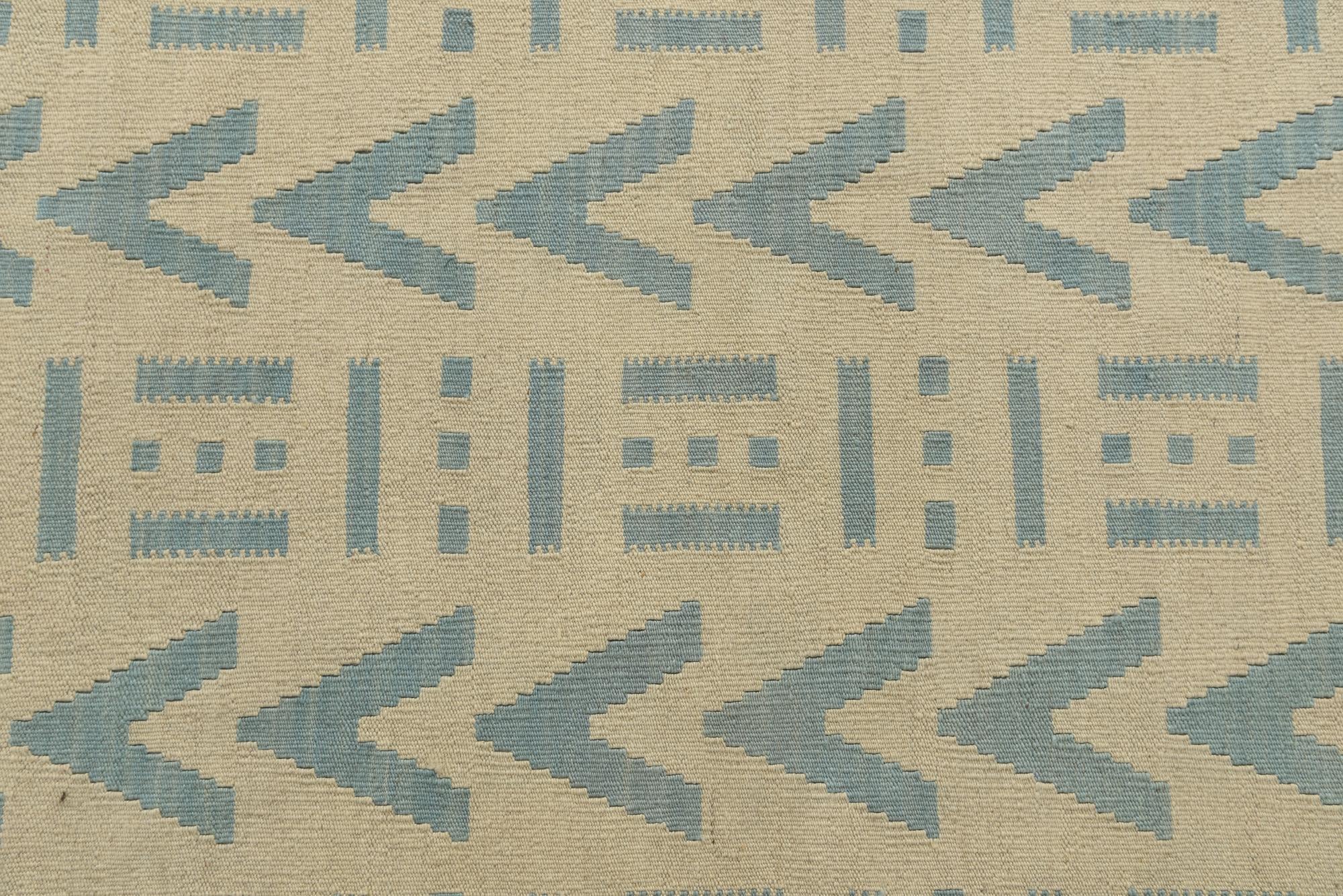 5' x 6' 1 Hand Woven Kilim Modern Wool Rug
