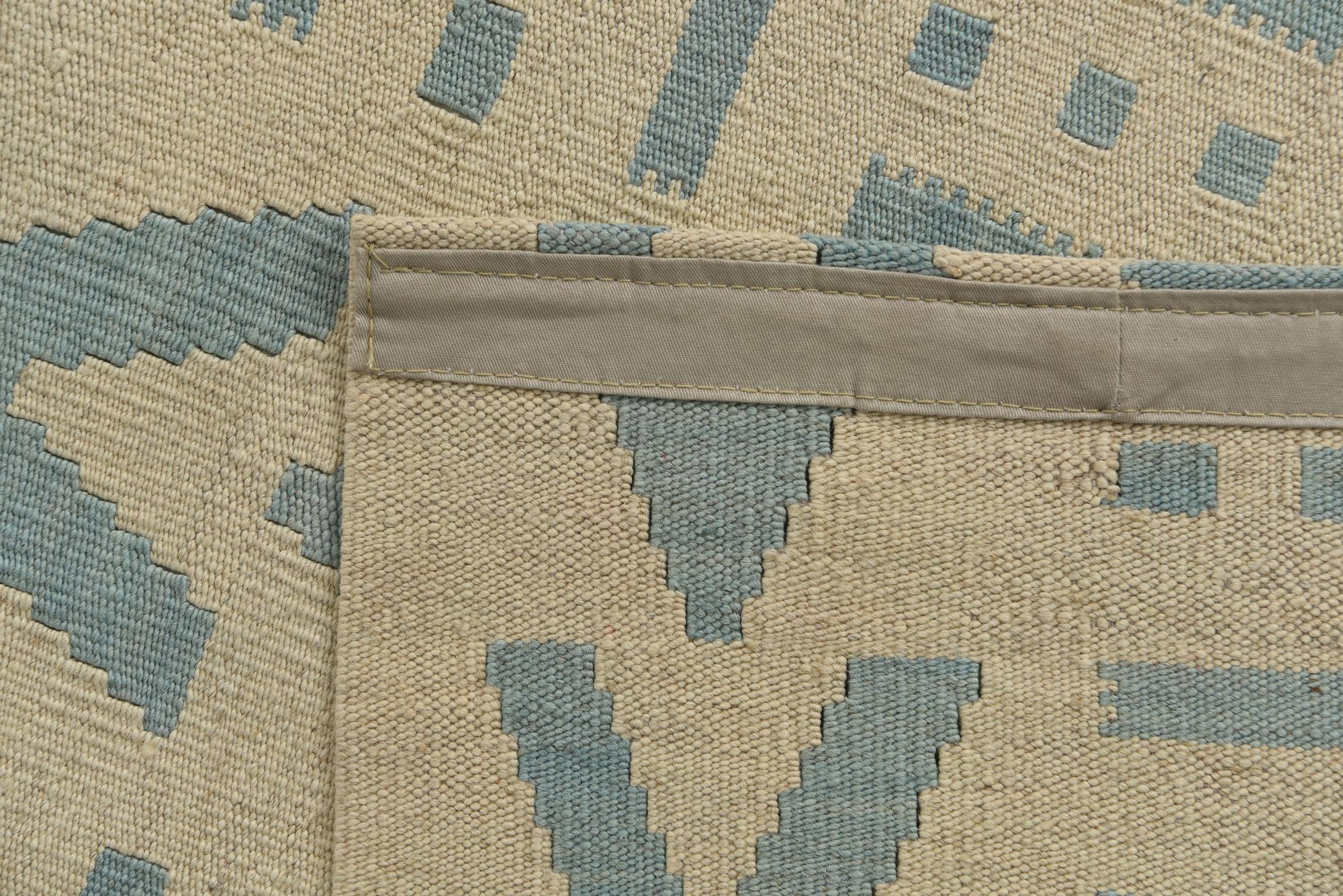 5' x 6' 1 Hand Woven Kilim Modern Wool Rug