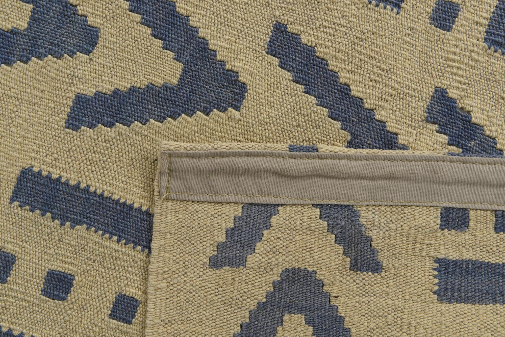 4' 10 x 6' 7 Hand Woven Kilim Modern Wool Rug