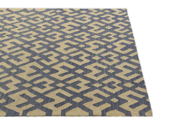 4' 6 x 5' 9 Hand Woven Kilim Modern Wool Rug