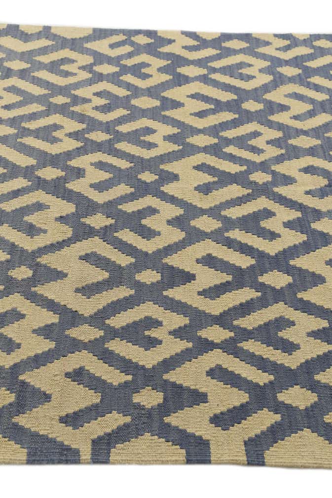 4' 6 x 5' 9 Hand Woven Kilim Modern Wool Rug