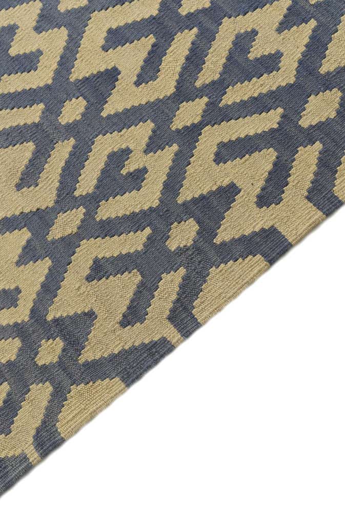 4' 6 x 5' 9 Hand Woven Kilim Modern Wool Rug