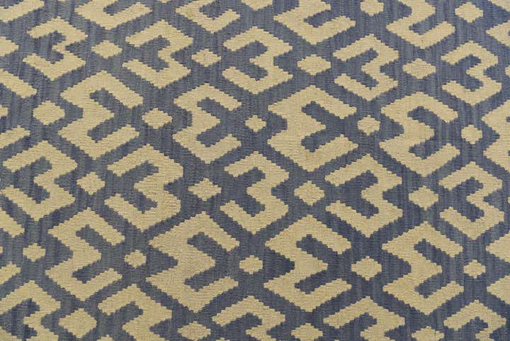 4' 6 x 5' 9 Hand Woven Kilim Modern Wool Rug