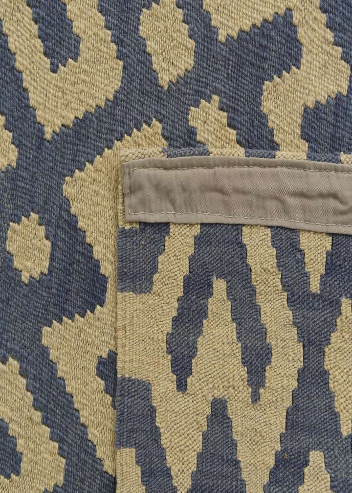 4' 6 x 5' 9 Hand Woven Kilim Modern Wool Rug