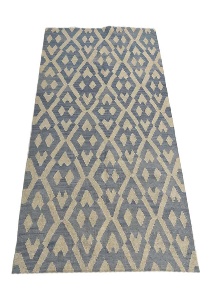 4' 6 x 5' 6 Hand Woven Kilim Modern Wool Rug