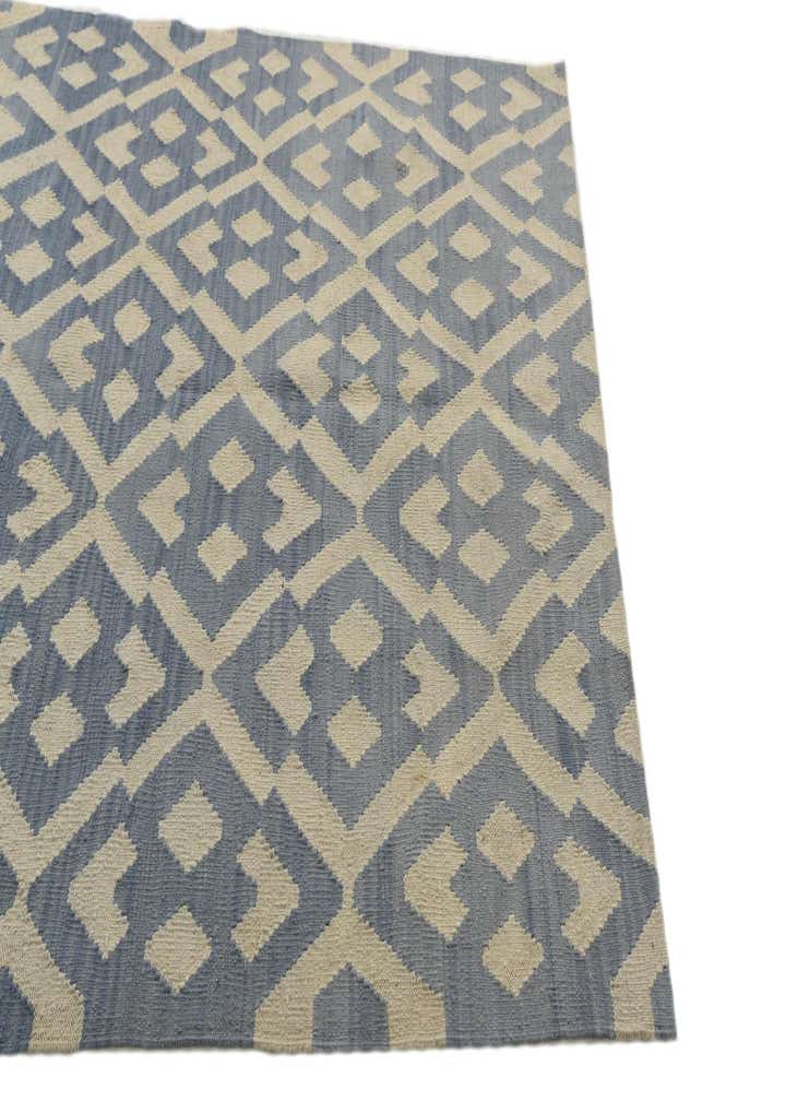 4' 6 x 5' 6 Hand Woven Kilim Modern Wool Rug