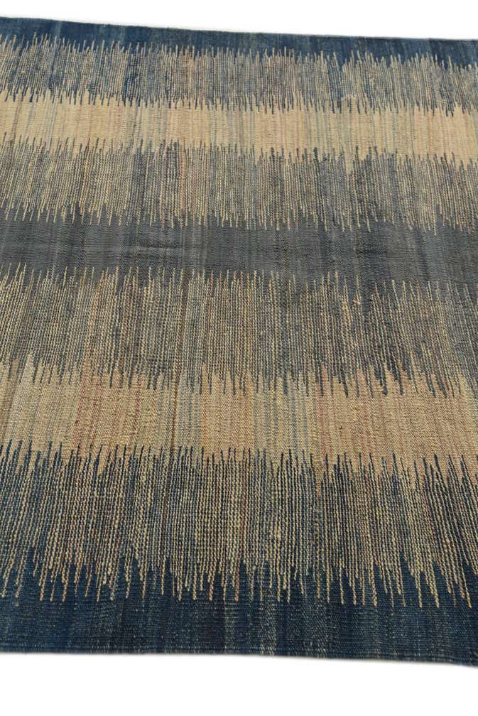4' 3 x 5' 10 Hand Woven Kilim Modern Wool Rug