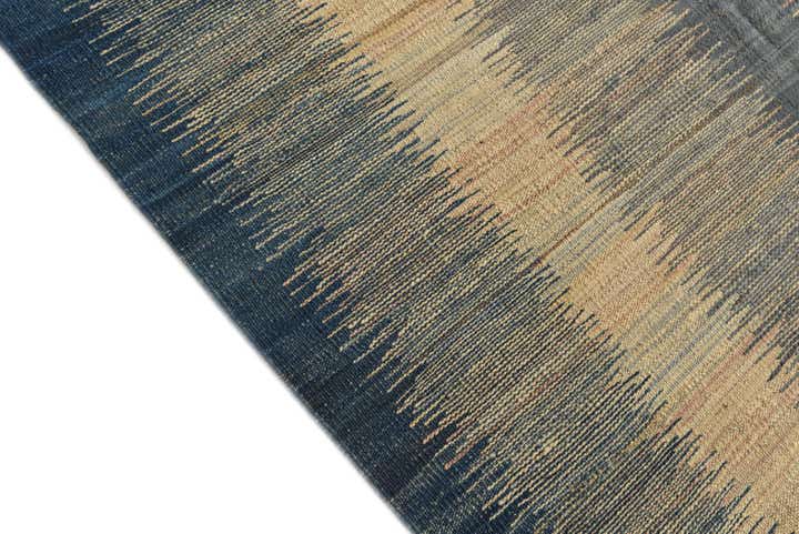 4' 3 x 5' 10 Hand Woven Kilim Modern Wool Rug