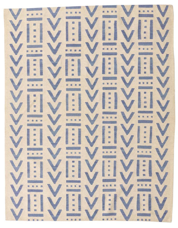 Detail image of 5' 1 x 6' 8 Hand Woven Kilim Modern Wool Rug
