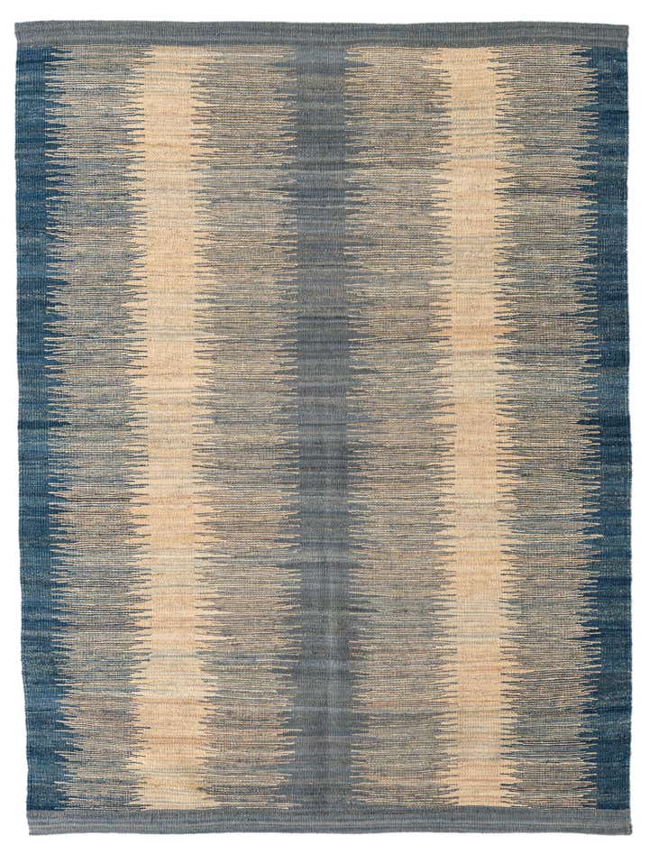 4' 5 x 5' 10 Hand Woven Kilim Modern Wool Rug
