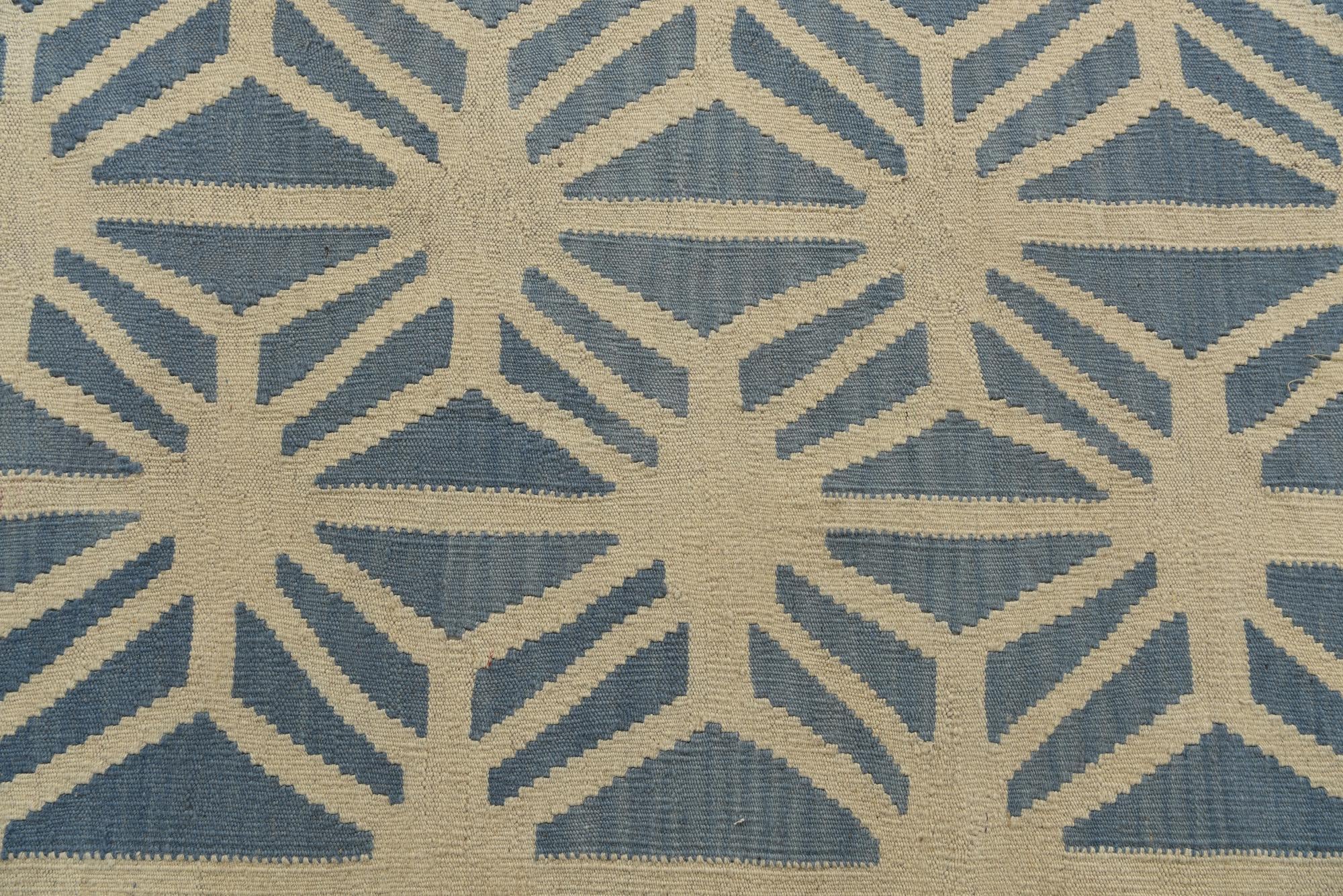 4' 6 x 5' 7 Hand Woven Kilim Modern Wool Rug
