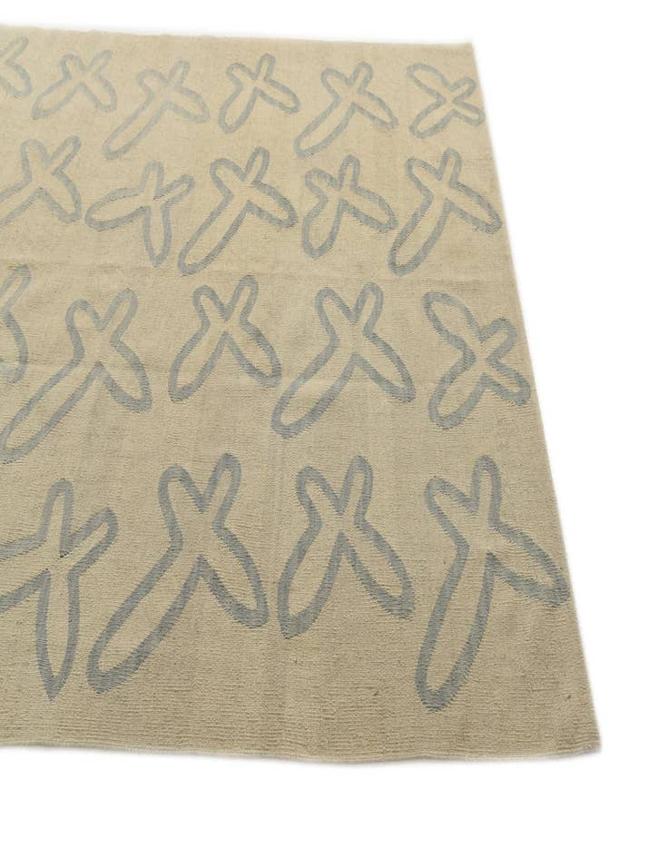 Detail image of 5' 8 x 8'  Hand Woven Kilim Modern Wool Rug