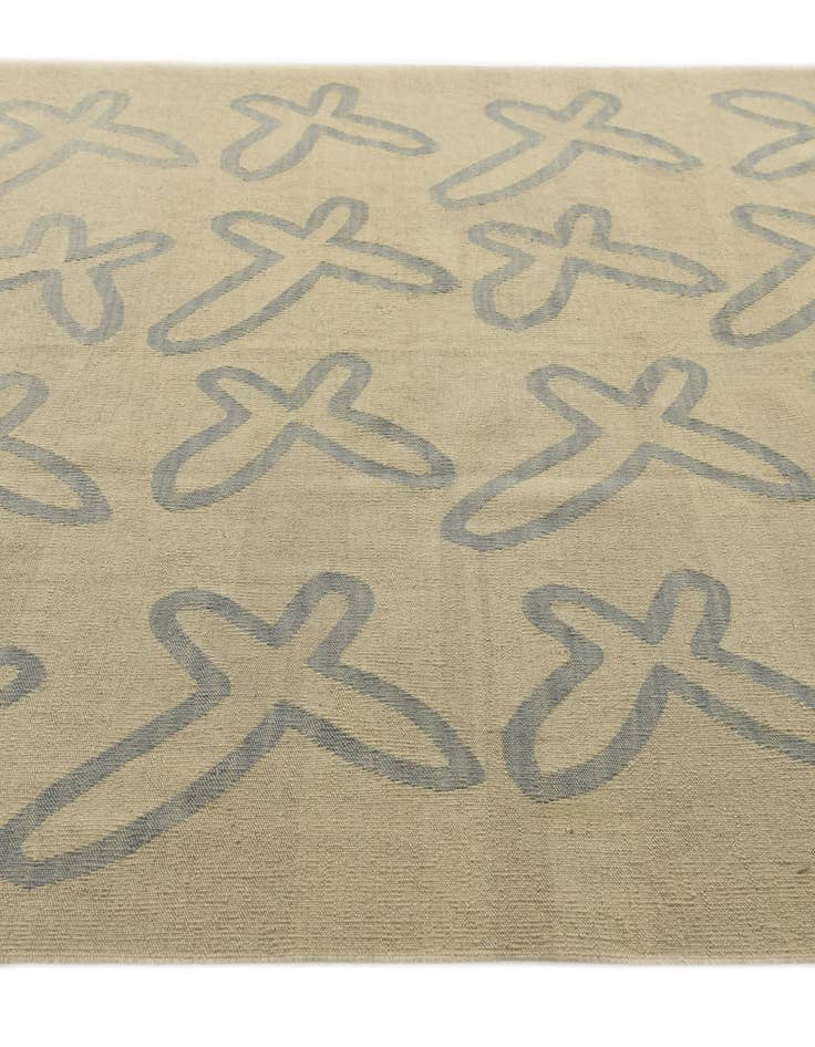 Detail image of 5' 8 x 8'  Hand Woven Kilim Modern Wool Rug