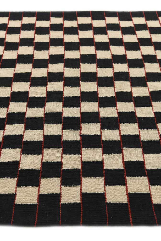 4' 9 x 6' 1 Hand Woven Kilim Modern Wool Rug