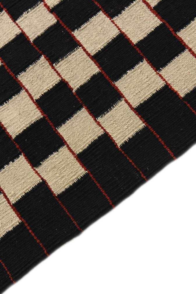 4' 9 x 6' 1 Hand Woven Kilim Modern Wool Rug