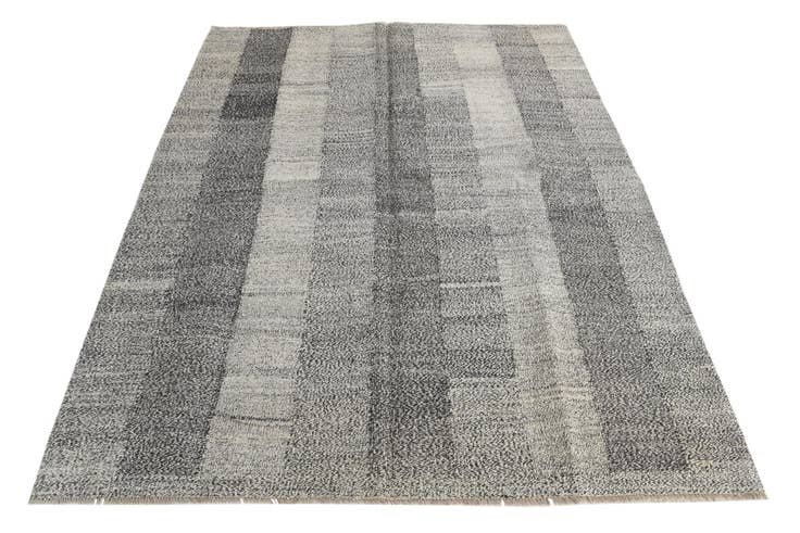 Detail image of 5' 8 x 7' 8 Hand Woven Kilim Modern Wool Rug