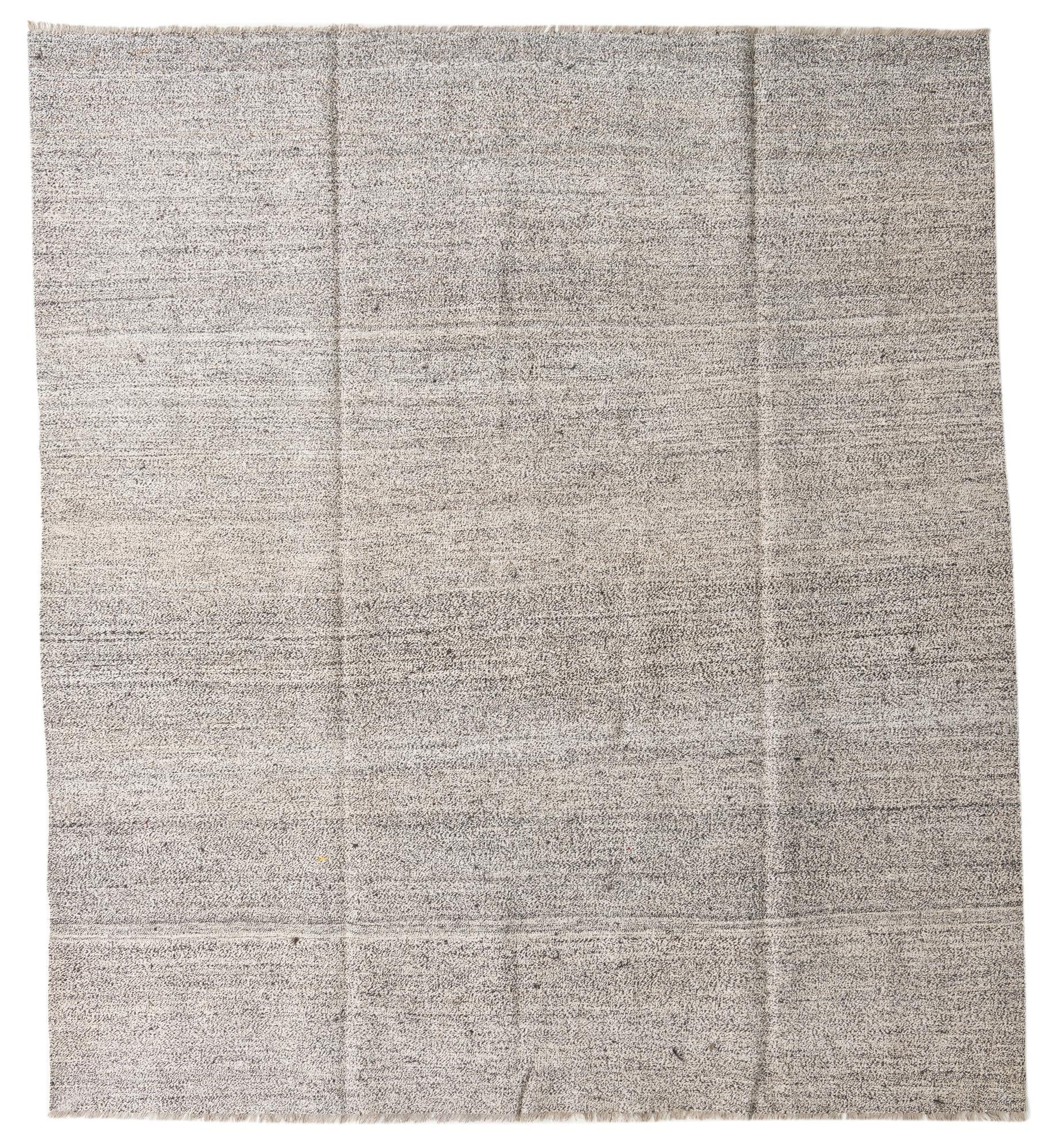 8' 7 x 9' 6 Hand Woven Kilim Modern Wool Rug