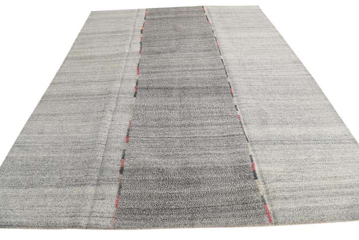 9' 2 x 11' 8 Hand Woven Kilim Modern Wool Rug